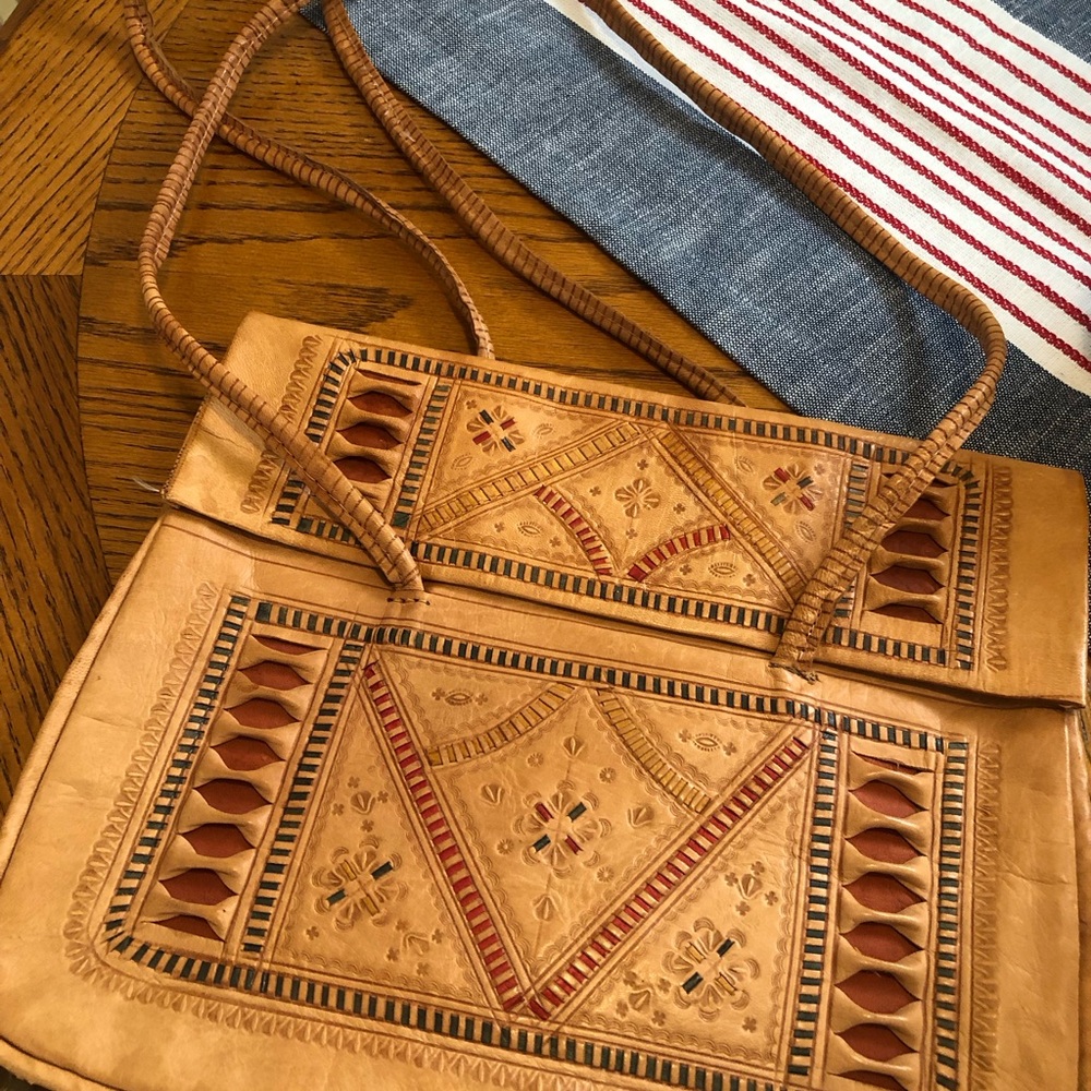 Handcrafted Tan Leather Bag